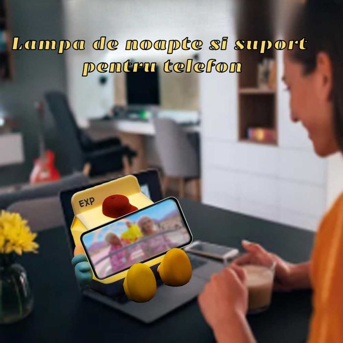 Lampa de veghe din silicon cu senzor la atingere,intensitate reglabila