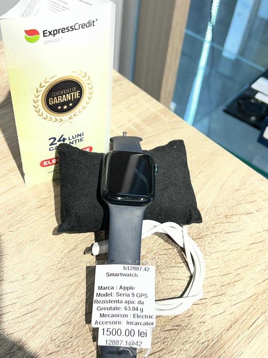 (AG42) Smartwatch Apple Seria 9 GPS ( B.12887.1.42 ) GARANTIE 2 ANI