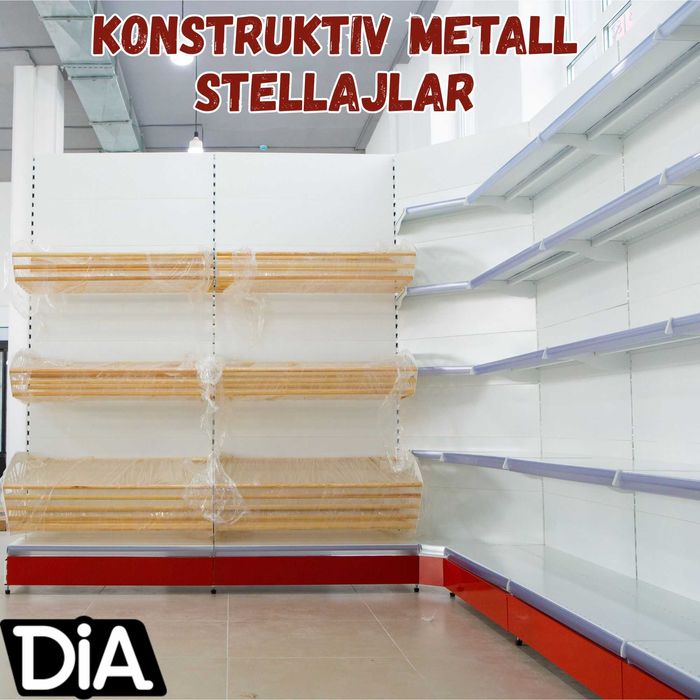 Стеллаж металлический сборный, konstruktiv metall stellajlar