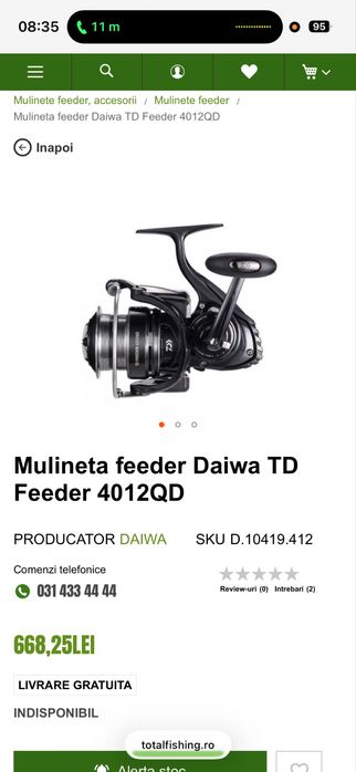 Mulineta daiwa 4012 qd