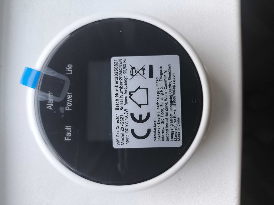 Detector gaz 3 in 1, ZX-GS21, Wi-Fi