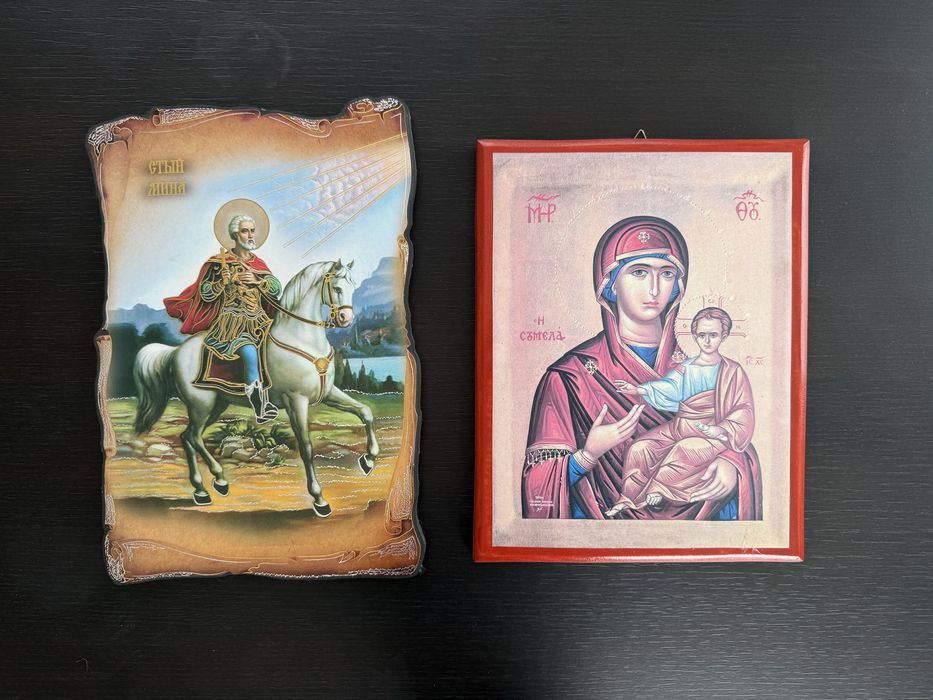 Икони Св. Мина и Св. Богородица