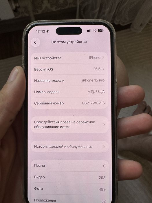 Iphone 15 pro 256 gb