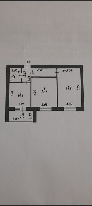 Продам в Астане 2х.ком 59м2 9/12эт.кирпич.дом.