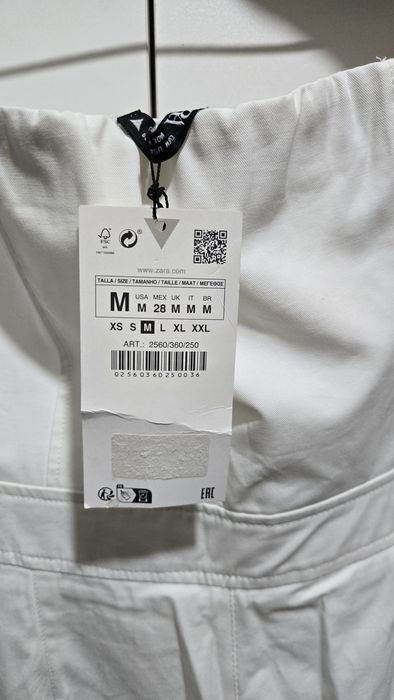НОВЫЙ белый комбинезон ZARA