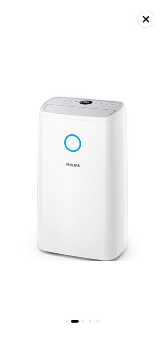 Изсушител за въздух Philips series 3000 DE3306/11, До 34,3 L/D, Ефективен в помещения до 150 м3, Ароматерапия, Технология AeraSense, Режим на сушене