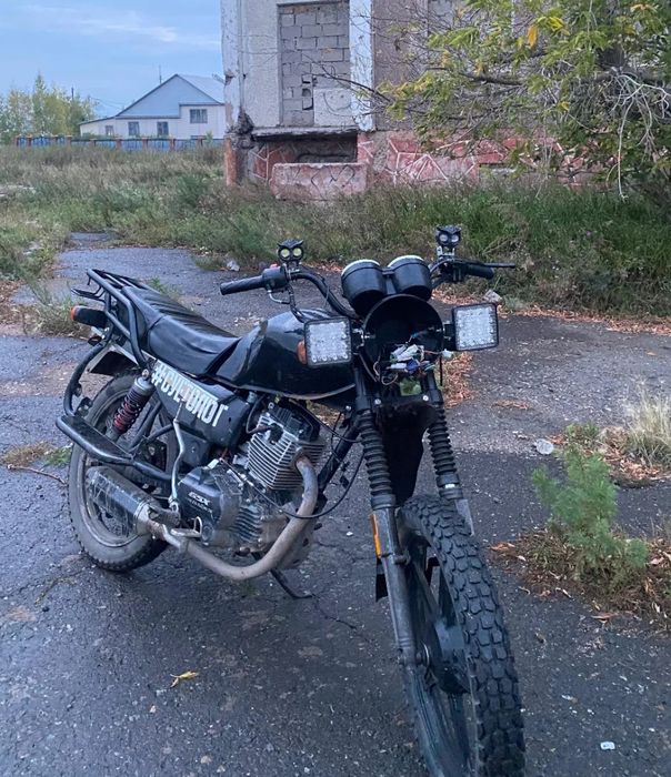 Мотоцикл на ходу