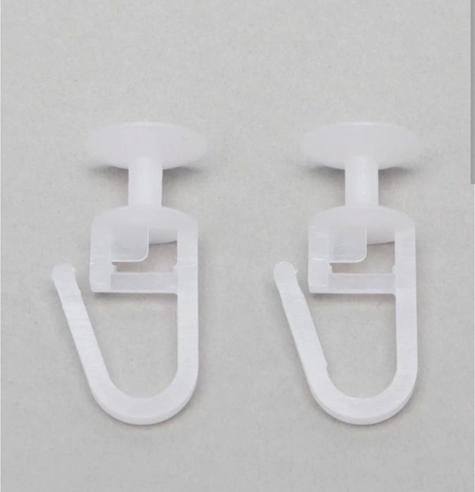 Крючки для штор и тюлей, пластиковый