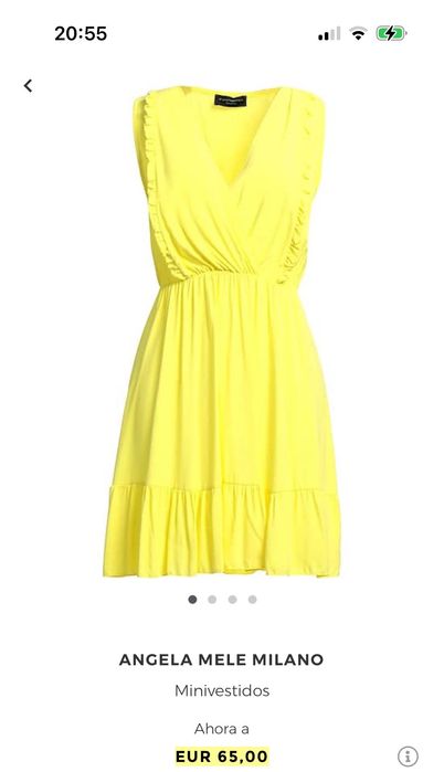 Жълта лятна рокля