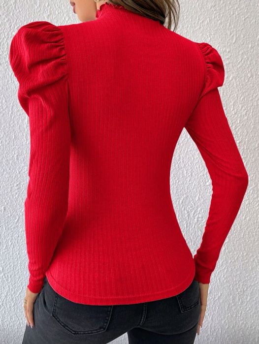 Страхотна, червена дамска блуза  L размер