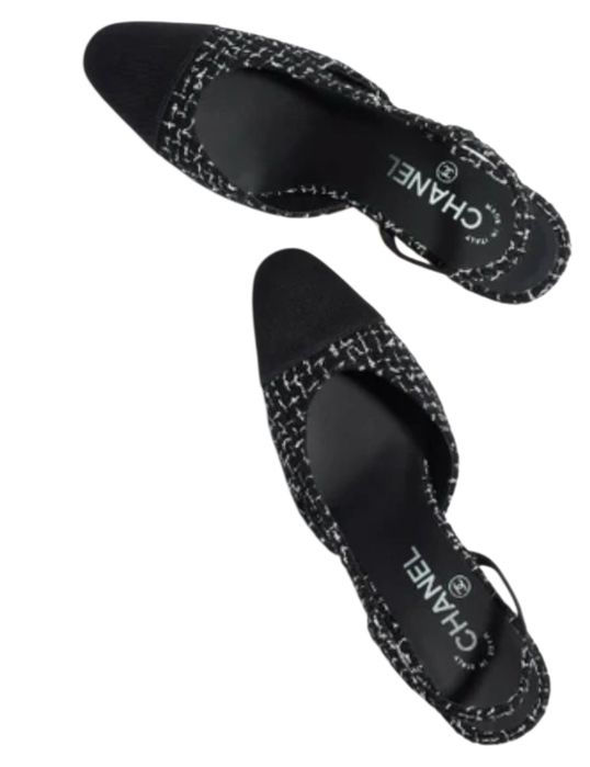 Chanel Tweed Slingback сандал