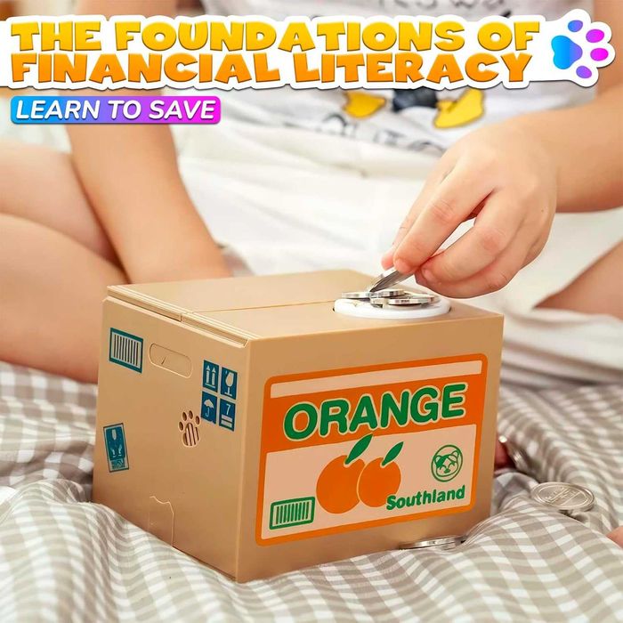 Pusculita interactiva Jucarie Automata pentru Economii cu Mieunat