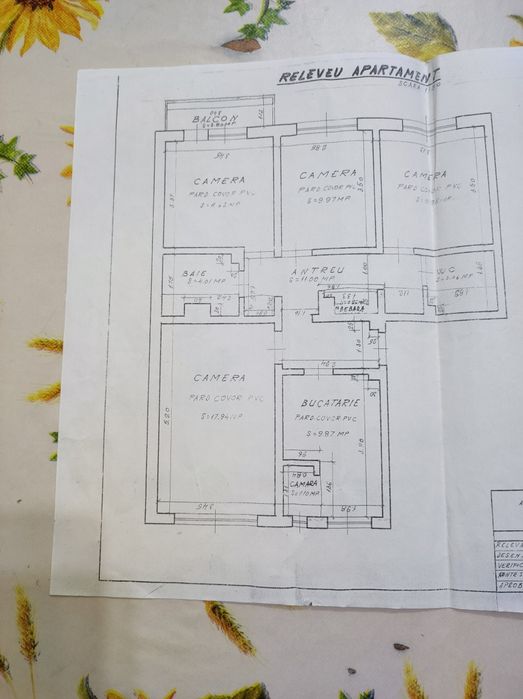 Apartament 4 camere, et. 1, tip PC, central