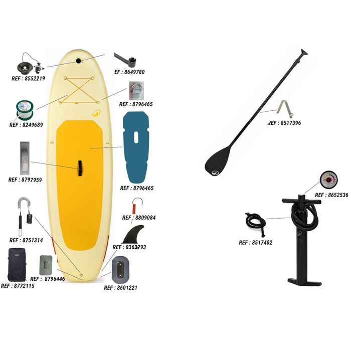 Set Stand up paddle gonflabil 9'6, 1 - produs resigilat Decathlon