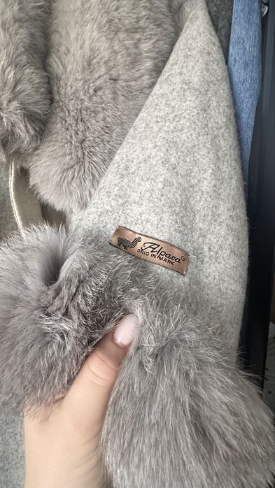 Палто Alpaka естествен косъм