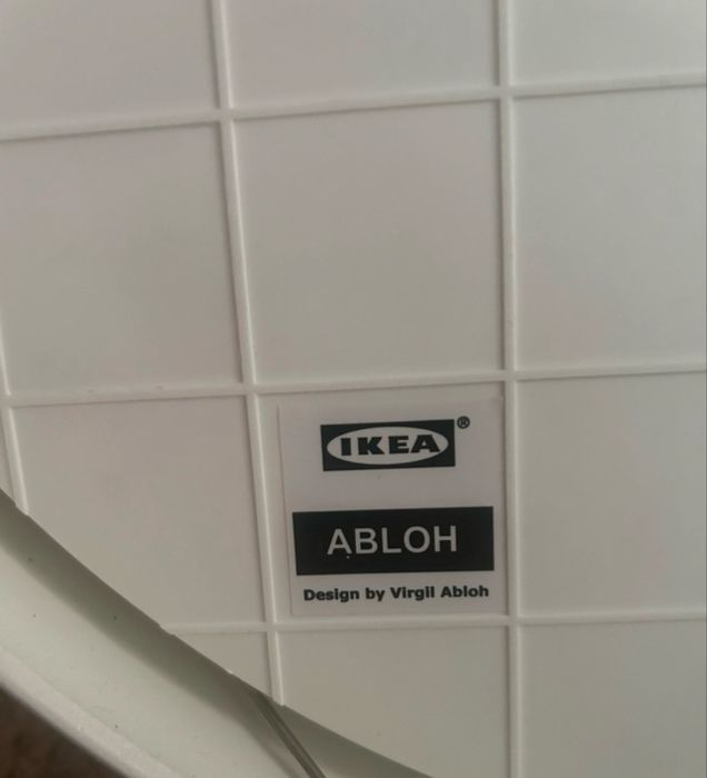 Ceas de perete Ikea Off White Temporary editie limitata Virgil Abloh