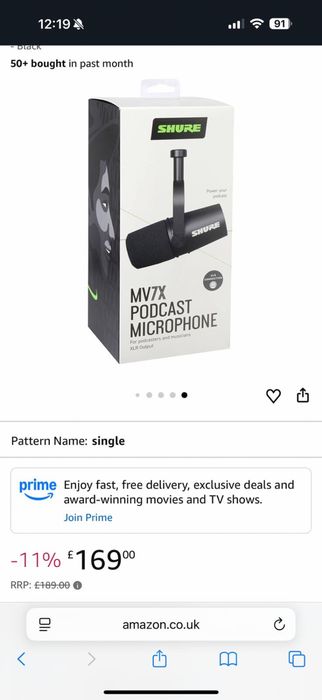 Set Podcast Microphone  MV7X