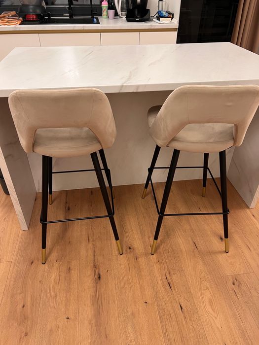 Set 2 scaune bar grej, calitate si design superb