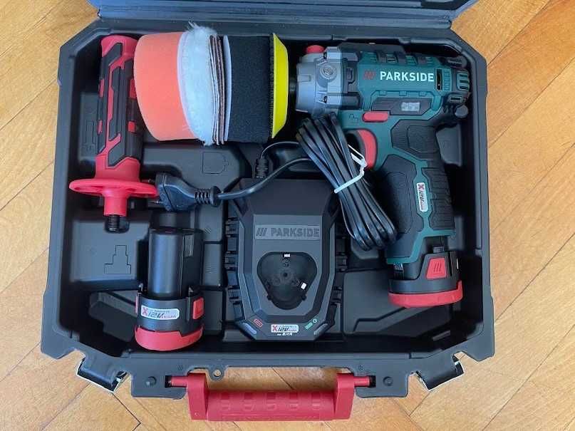Акумулаторна машина за полиране Parkside PAAP 12 Нова 12V Внос от Германия