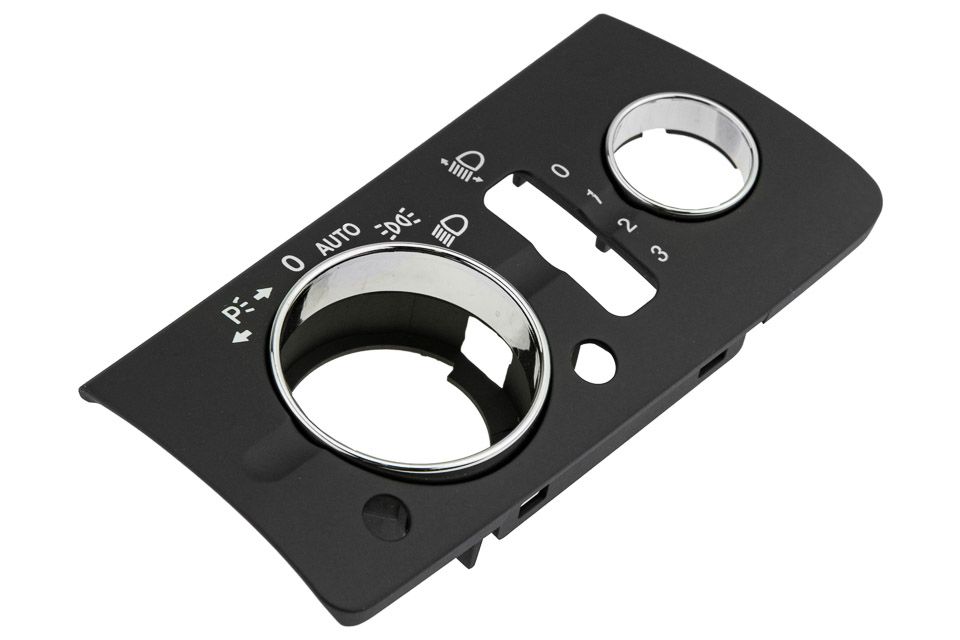 Бленда за ключ фарове, Mercedes, W211, С Регулиране и пръскалки, Черен