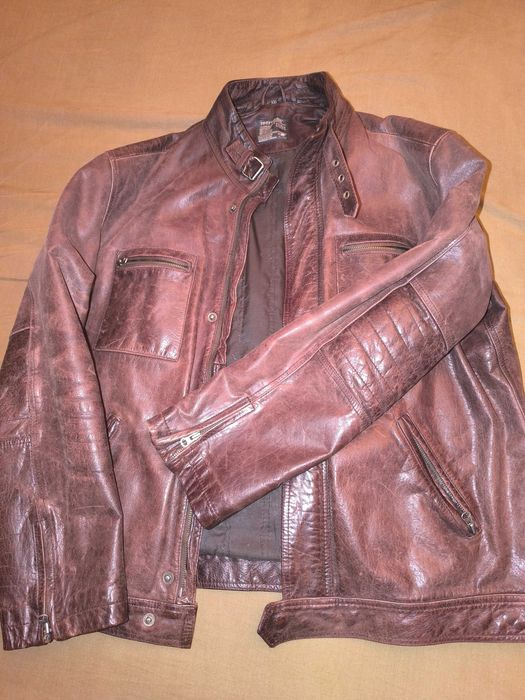 Продавам мъжко кожено яке XXL, естествена кожа, много запазено
