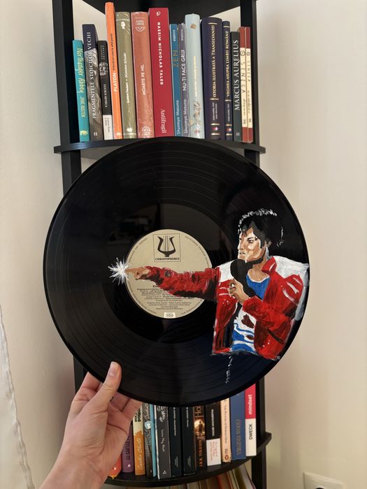 Disc vinil pictat manual - Michael Jackson