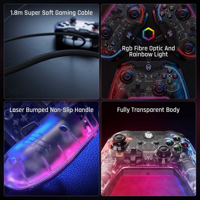 Controler jocuri video BIGBIG WON Rainbow S,cu fir,Nintendo Switch