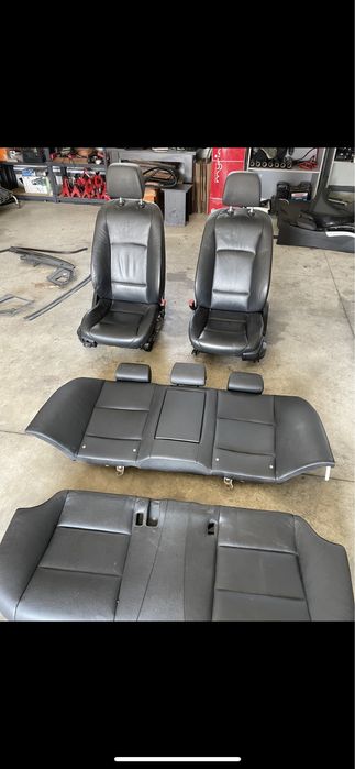 Bancheta spate BMW f10 seria 5 berlina piele neagra