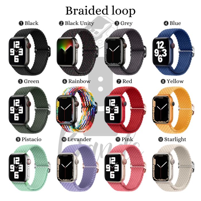 Плетена каишка Braided loop за Apple Watch ULTRA/SE/11/10/9/8/7/6/5