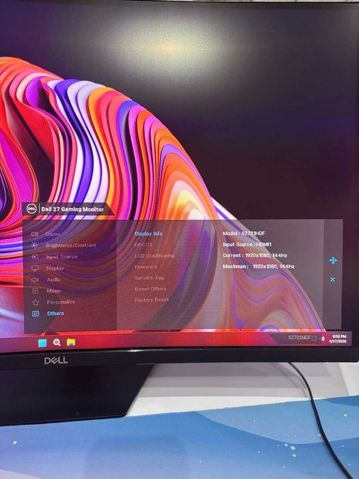 Monitor gaming Dell - S2721HGF 27'' 144Hz 1ms