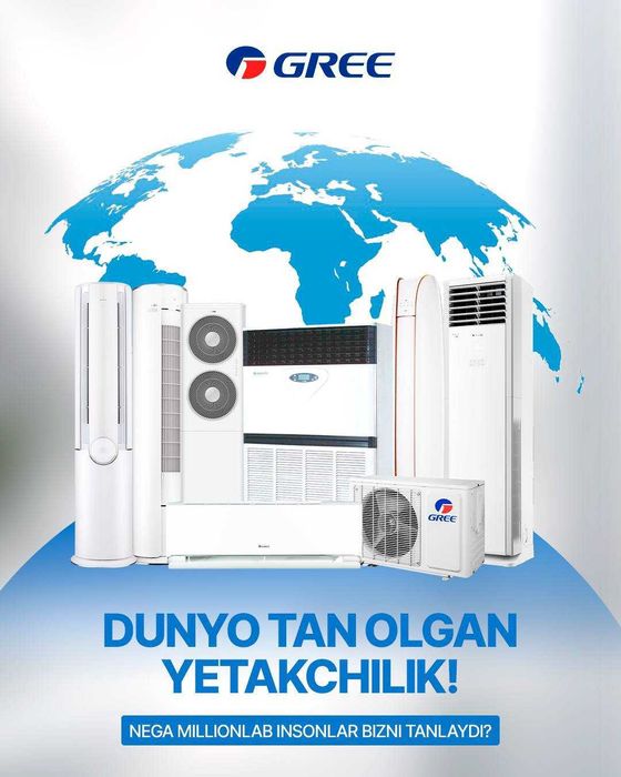 Кондиционер Колонний GREE T-FRESH Optom va Donaga NDS va Rassrochka