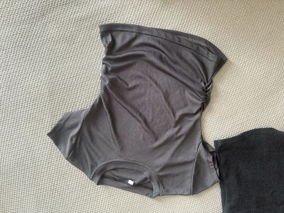 Серый топ футболка