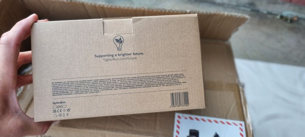 Комплект от 3 топли бели висящи соларни лампи