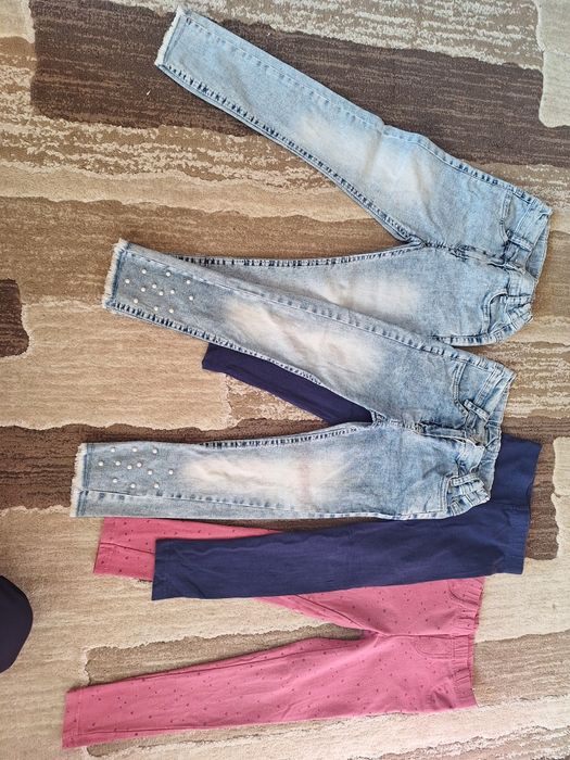 Дънки и клин за момиче. Размер 110