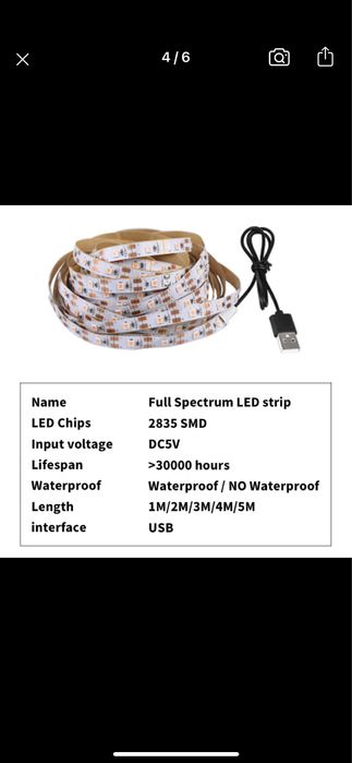 фито лента 5м на USB