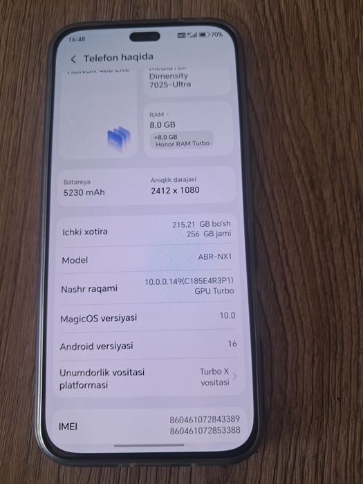 Honer 400 Lite 256GB