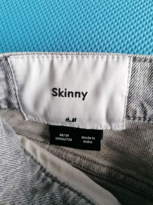 Мъжки Skinny Jeans [H&M] [Размер: 28/30] [Цвят: Сив]