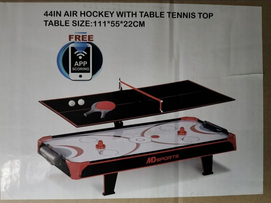 Masa Air Hockey + Pingpong, Dimensiune 111x55x22cm, PRODUS NOU!