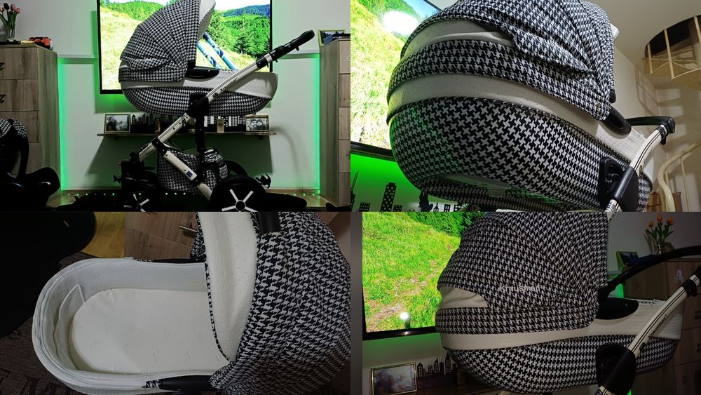 Cărucior/căruț copii 3 în 1 sport+landou+scaun auto(scoică)Krausman.