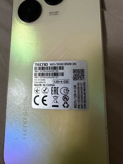 Telefon sotiladi tecno spark