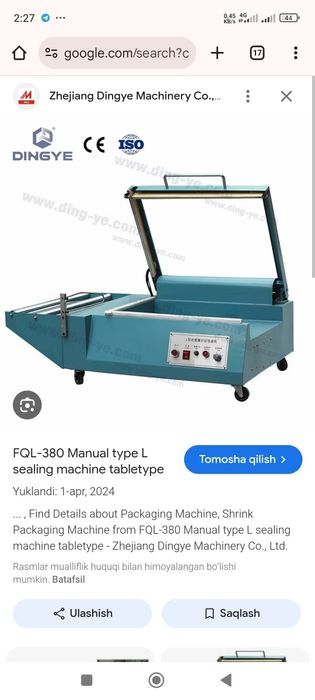 L obrazli qadoqlash dazmol sotiladi 250$