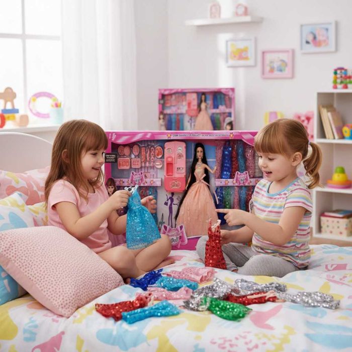 Голяма кукла с много рокли и аксесоари Beautiful Doll