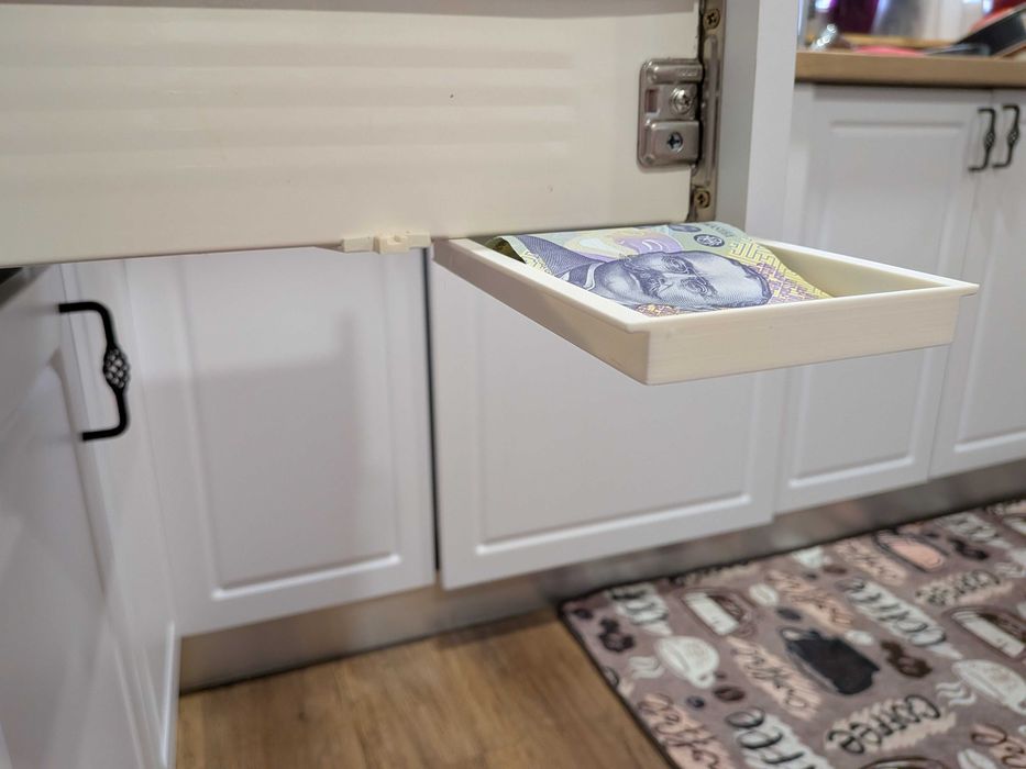 Compartiment Secret - Seif Ascuns sub Sertar Alb