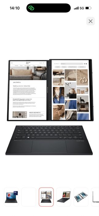 Ноутбук Asus Zenbook Duo сенсорный экран