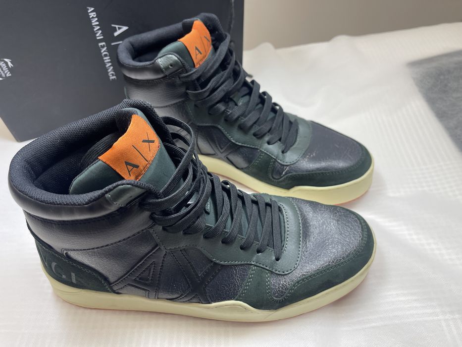 Armani Exchange Високи обувки -кожа