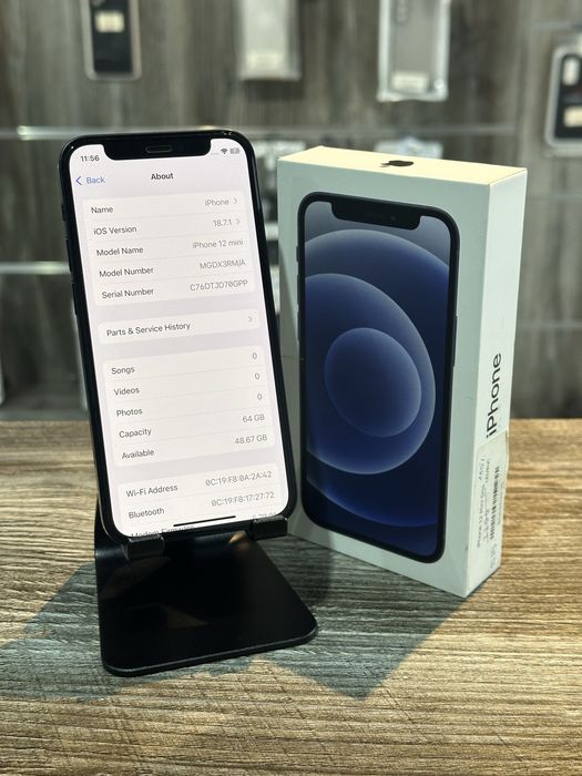 iPhone 12 Mini Black 64GB 100% SH 6 Luni Garantie