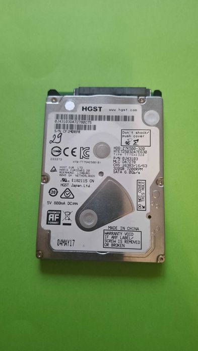 HDD laptop hgst 320GB