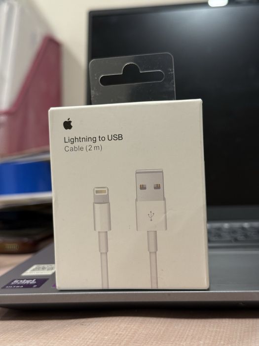 Cablu () Apple USB-A => Lightning •Sigilat• Original 1/2 Metri