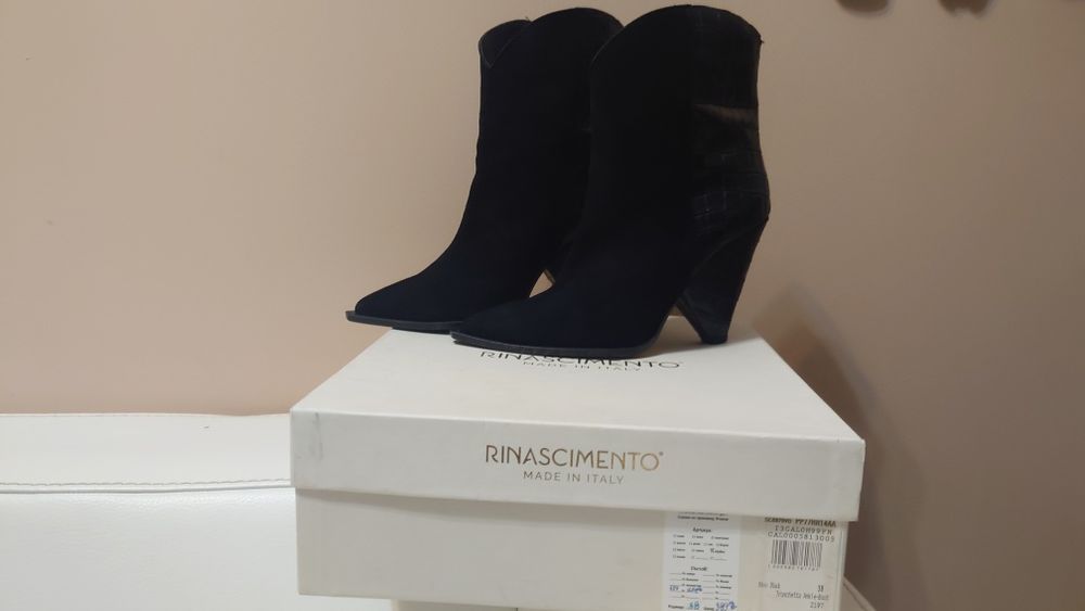 Боти естествена кожа,38 размер,150 лв.