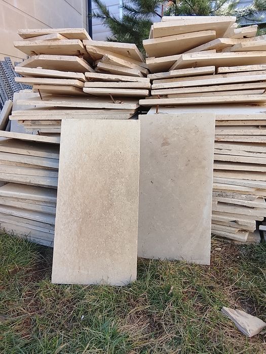 Травертин и гранит б/у